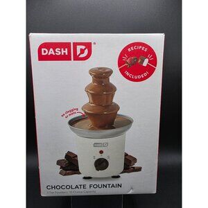 Dash Chocolate Fountain 3-Tier 10 Oz Capacity Clog-Free Design Recipes Included